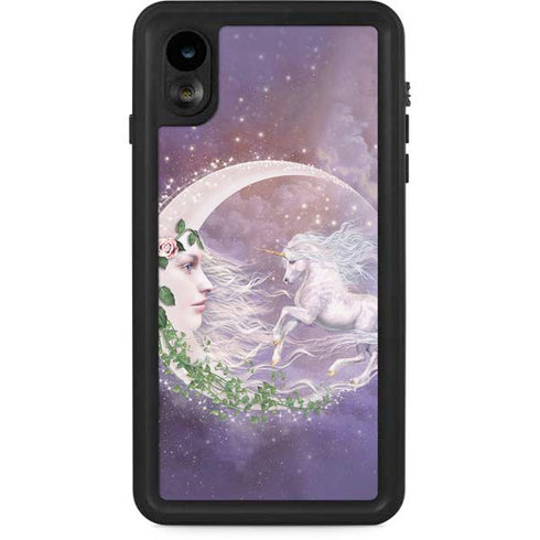 Moon Unicorn by Laurie Prindle iPhone Cases
