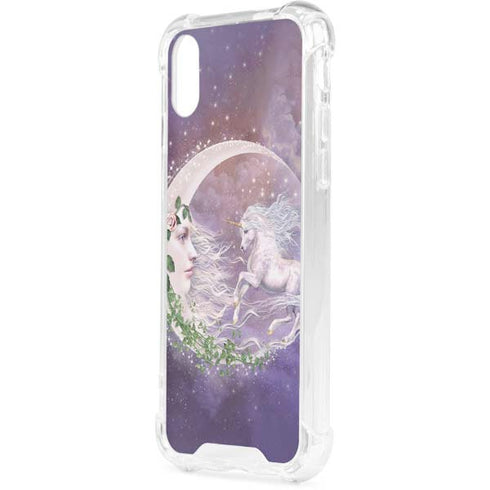 Moon Unicorn by Laurie Prindle iPhone XS Clear Case