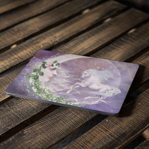 Moon Unicorn by Laurie Prindle Apple MacBook Air Skin