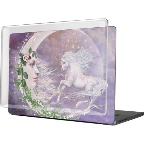 Moon Unicorn by Laurie Prindle MacBook Cases