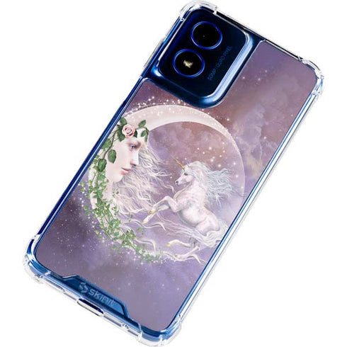 Moon Unicorn by Laurie Prindle Moto G 5G (2024) Clear Case