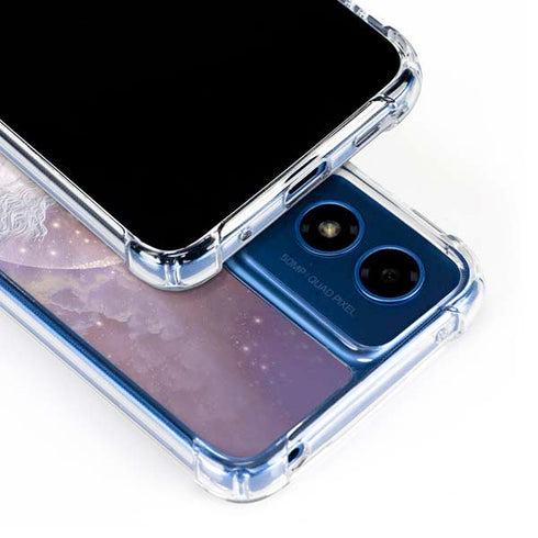 Moon Unicorn by Laurie Prindle Moto G 5G (2024) Clear Case
