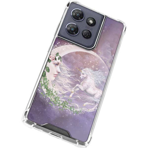 Moon Unicorn by Laurie Prindle Moto G Power 5G (2025) Clear Case