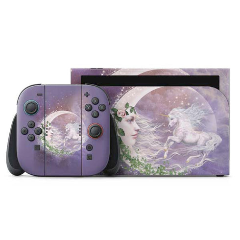Moon Unicorn by Laurie Prindle Nintendo Skins