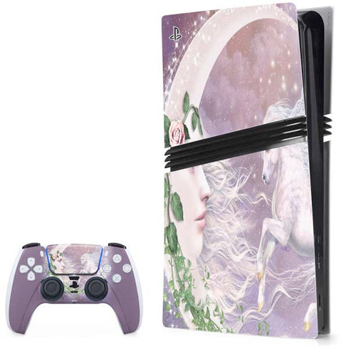 Moon Unicorn by Laurie Prindle PlayStation PS5 Skins