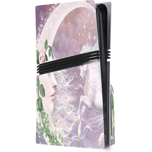 Moon Unicorn by Laurie Prindle PS5 Pro Disk Console Skin