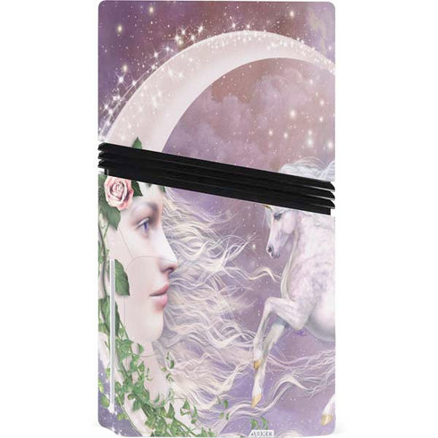 Moon Unicorn by Laurie Prindle PS5 Pro Disk Console Skin