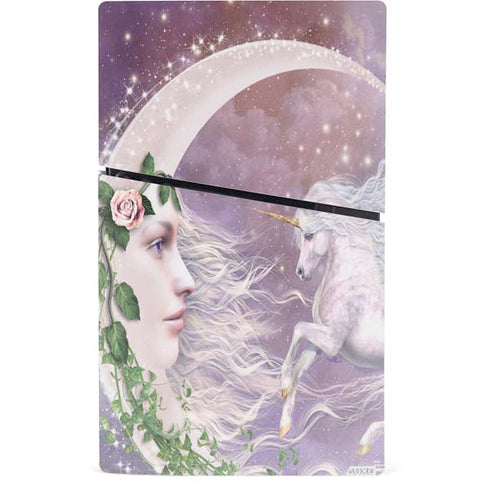 Moon Unicorn by Laurie Prindle PS5 Slim Digital Edition Console Skin