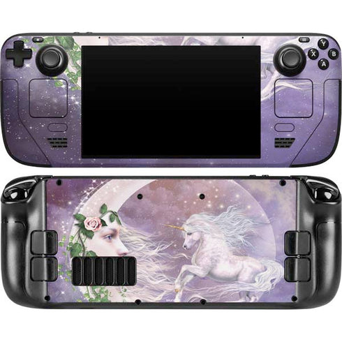 Moon Unicorn by Laurie Prindle Steam Deck Handheld Gaming Computer OLED Skin