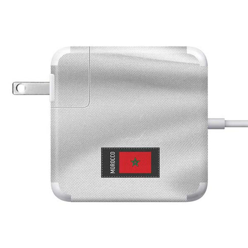 Morocco Soccer Flag 85W Power Adapter (15 and 17 inch MacBook Pro Charger) Skin