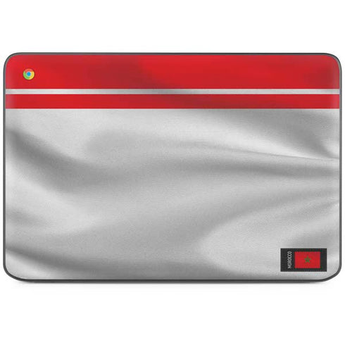 Morocco Soccer Flag HP Chromebook Skin