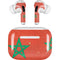 Morocco Flag Distressed AirPods Skins