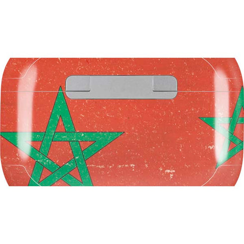Morocco Flag Distressed AirPods Skins