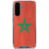 Morocco Flag Distressed Galaxy A36 5G Clear Case