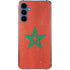 Morocco Flag Distressed Galaxy A55 5G Clear Case