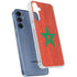 Morocco Flag Distressed Galaxy A55 5G Clear Case