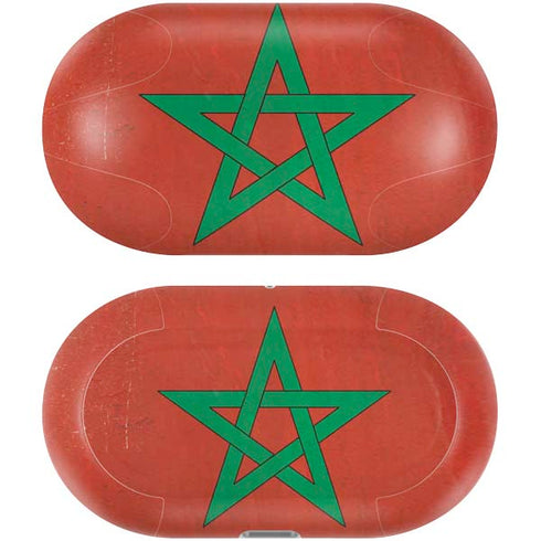Morocco Flag Distressed Galaxy Buds Plus Skin