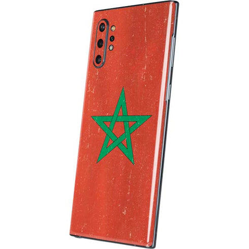 Morocco Flag Distressed Galaxy Note 10 Plus Skin