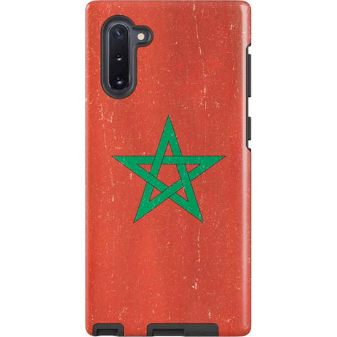 Morocco Flag Distressed Galaxy Cases