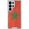 Morocco Flag Distressed Galaxy S25 Ultra Clear Case