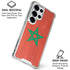 Morocco Flag Distressed Galaxy S25 Ultra Clear Case
