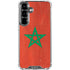 Morocco Flag Distressed Galaxy S26 Clear Case
