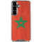 Morocco Flag Distressed Galaxy S26 Plus Clear Case
