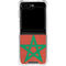 Morocco Flag Distressed Galaxy Z Flip6 Clear Case