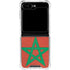 Morocco Flag Distressed Galaxy Z Flip6 Clear Case
