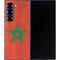 Morocco Flag Distressed Galaxy Z Fold6 Skin