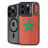 Morocco Flag Distressed iPhone Cases