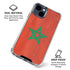 Morocco Flag Distressed iPhone 15 Clear Case