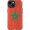 Morocco Flag Distressed iPhone 15 Impact Case