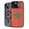 Morocco Flag Distressed iPhone 15 Kickstand Case
