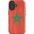 Morocco Flag Distressed iPhone 16 Impact Case