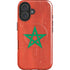 Morocco Flag Distressed iPhone 16 Magsafe Impact Case