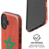 Morocco Flag Distressed iPhone 16 Magsafe Impact Case