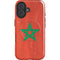 Morocco Flag Distressed iPhone 16 Plus Magsafe Impact Case