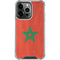 Morocco Flag Distressed iPhone 16 Pro Clear Case