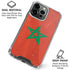 Morocco Flag Distressed iPhone 16 Pro Clear Case