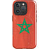 Morocco Flag Distressed iPhone 16 Pro Magsafe Impact Case