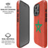 Morocco Flag Distressed iPhone 16 Pro Magsafe Impact Case