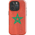 Morocco Flag Distressed iPhone 16 Pro Max Impact Case