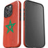 Morocco Flag Distressed iPhone 16 Pro Max Impact Case