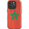 Morocco Flag Distressed iPhone 16 Pro Max Magsafe Impact Case