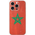 Morocco Flag Distressed iPhone 16 Pro Skin