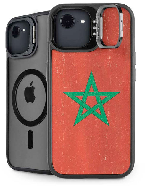 Morocco Flag Distressed iPhone 16e Kickstand Case