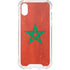 Morocco Flag Distressed iPhone XS Clear Case