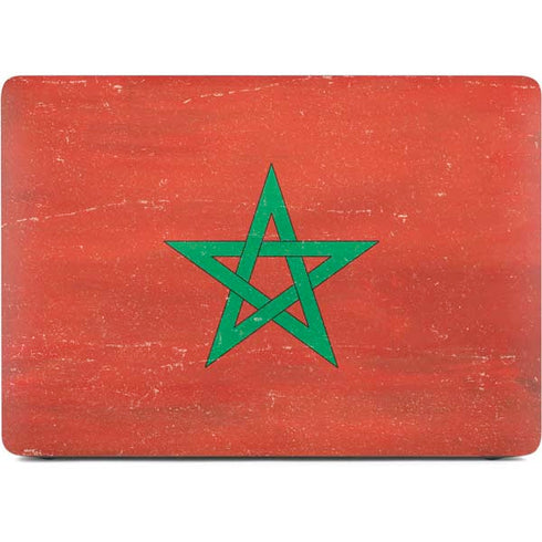 Morocco Flag Distressed Apple MacBook Air Skin