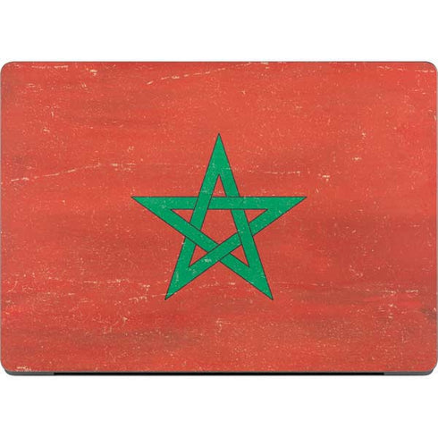 Morocco Flag Distressed Apple MacBook Pro 14-inch Skin